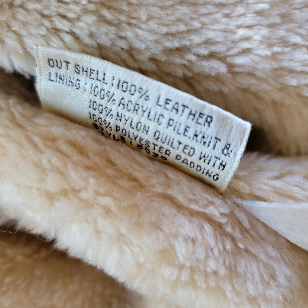 Vintage Shepler's Brown Suede Soft Shearling Lined Bomber Jacket 12* Small  Hood - Picture 15 of 16